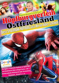 spiderman hüpfburg , Hüpfburg , Hüpfburgverleih , Hüpfburgen , Event , Ostfriesland , Hüpfburg mit Rutsche , Kinder Veranstaltung ,